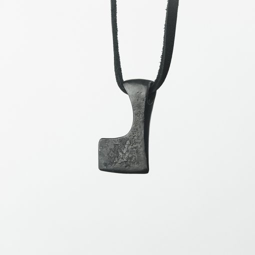 Black axe with relief